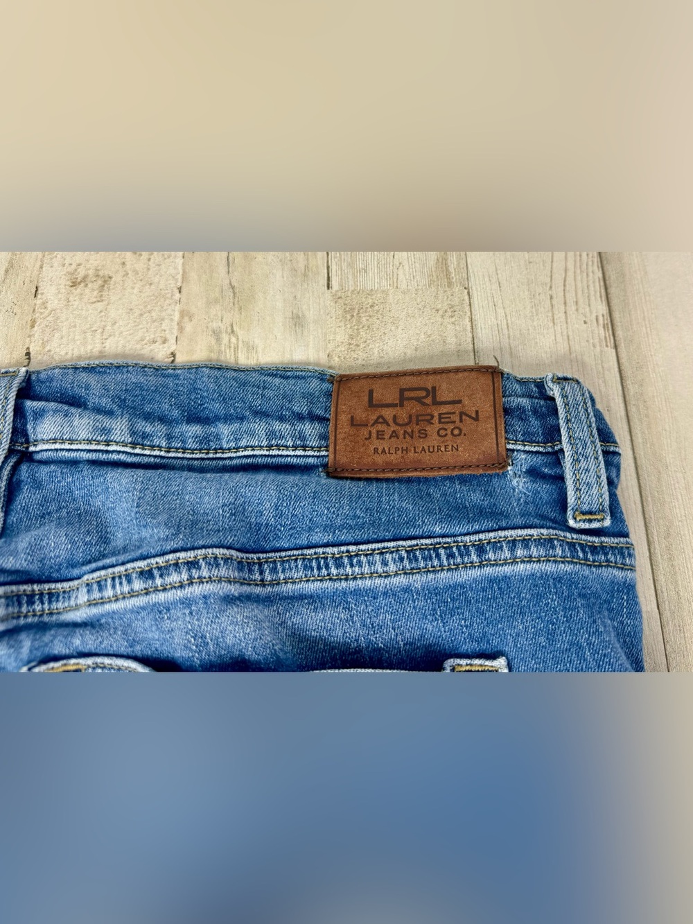 LRL Lauren Jeans Co Ralph Lauren 14 Classic Straight Jeans Blue 33x28 - Picture 10 of 11